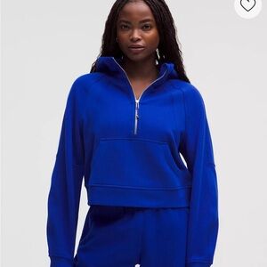 Lululemon Scuba Oversized Half-Zip Hoodie, Cerulean Blue, XL/XXL